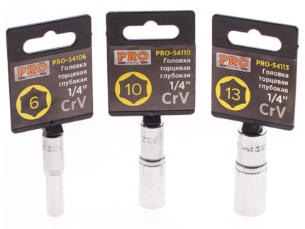 Головка 1/4" 13мм 6гр. PRO STARTUL (PRO-54013)