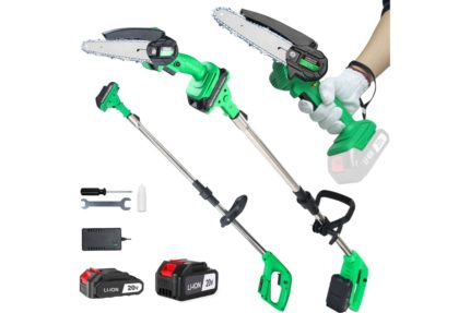 Цепная пила-высоторез аккумуляторная Zitrek GreenSaw 20 Plus (20В, Li-Ion аккум. 2шт. - 1x1,5Ач  1x3