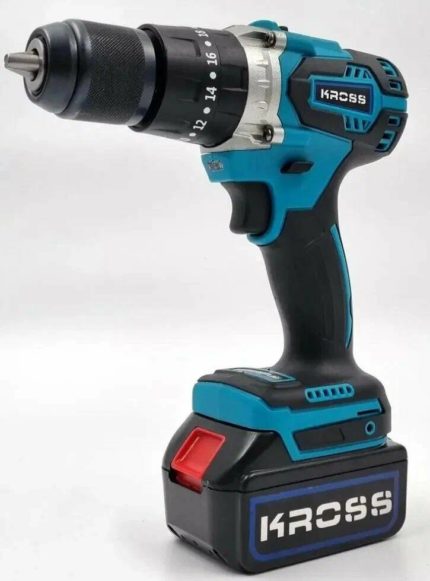 Аккумуляторный шуруповерт бесщеточный KROSS KLi-21BL (2x2.0Ah, 55Нм)