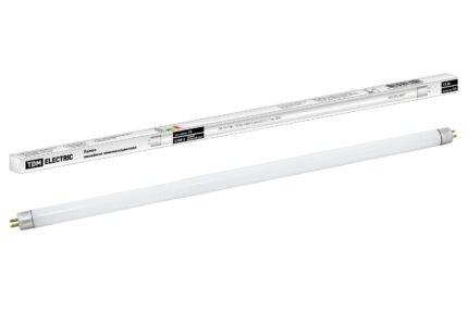 Лампа люминесцентная линейная двухцокольная ЛЛ-16/13 Вт, T5/G5, 6500 K, длина 531,1мм TDM