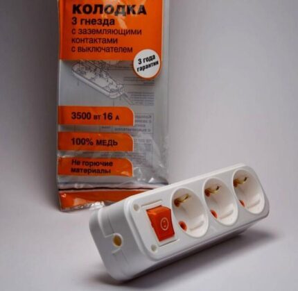 Колодка ProfiTec ST сет TURBO 3вх с/з с выкл 1BL (ABS-пласт) (1010300200)