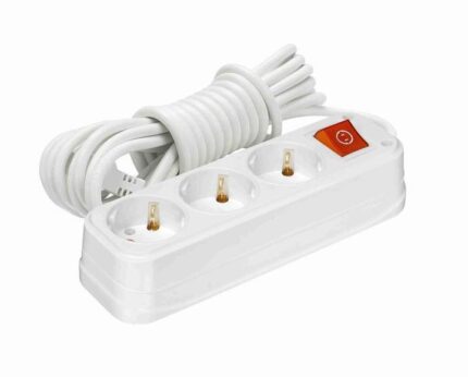 Удлинитель ProfiTec ST сет TURBO 3вх -5м с/з с выкл  1BL (ABS-пласт) (1010300205)