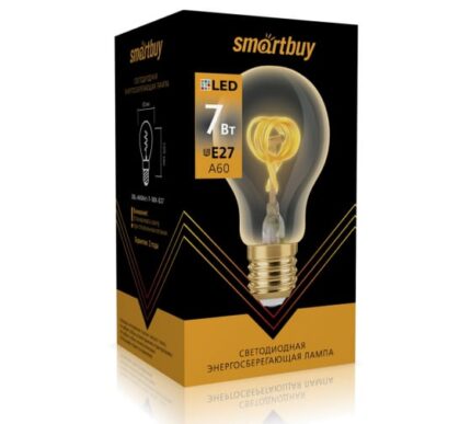 Светодиодная (LED) Лампа ART Smartbuy-A60-7W/3000/E27 (SBL-A60Art-7-30K-E27)/100