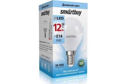 Светодиодная (LED) Лампа Smartbuy-P45-12W/4000/E14 (SBL-P45-12-40K-E14)/100 Б