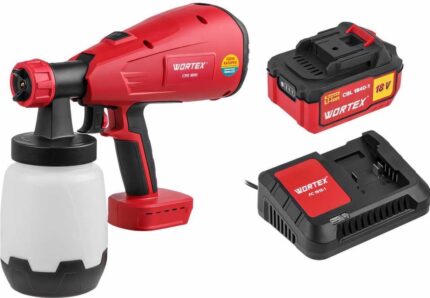 Аккум. краскораспылитель WORTEX CPS 1810 в кор. ALL1 МЕГА АКЦИЯ 18В, 1 акк., 4 Ач, 700 мл/мин, 1 л б